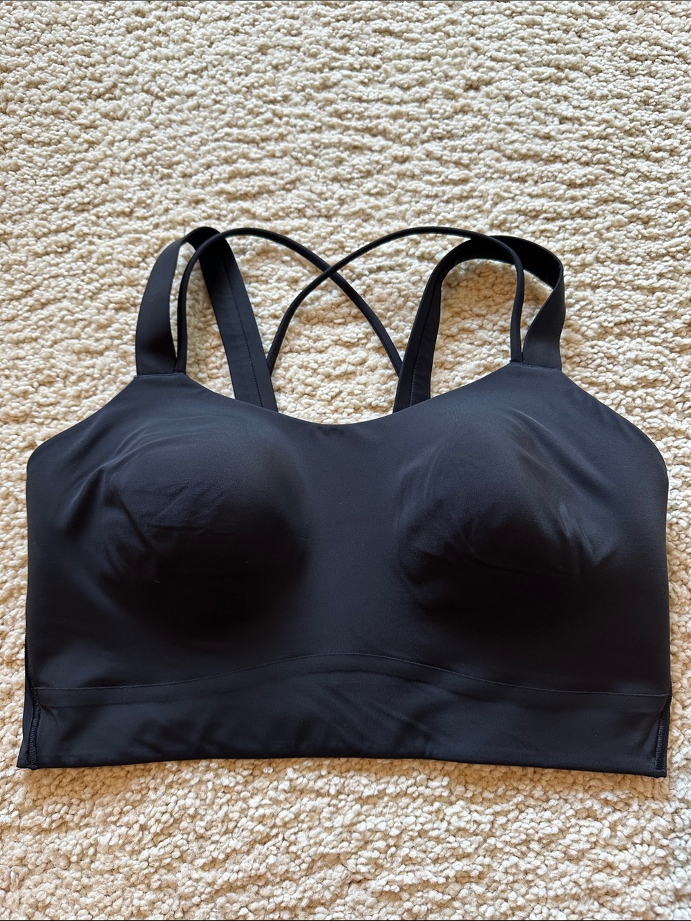 lululemon athletica Black Padded Cross-Back Sports Bra